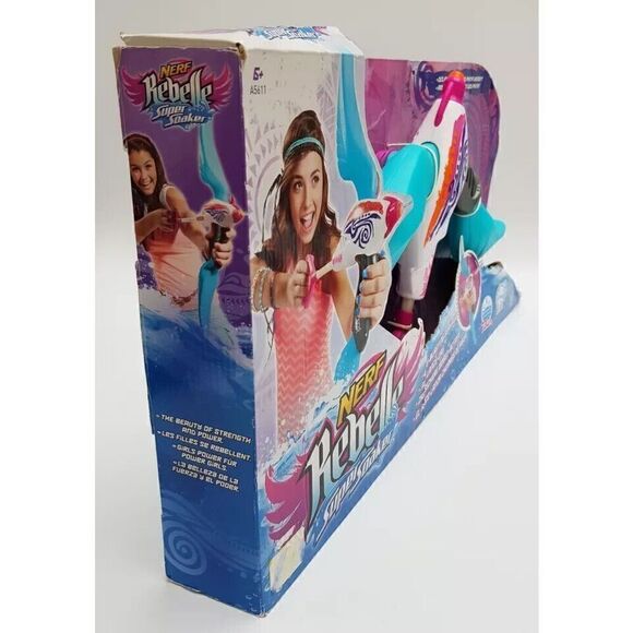 Nerf Rebelle Dolphina Bow Blaster Super Soaker Water Toy - Picture 3 of 5